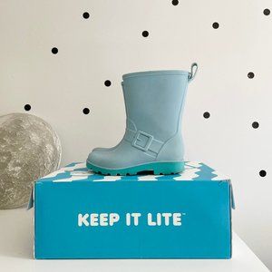 Native Barnett rain boots, size C10, pale blue